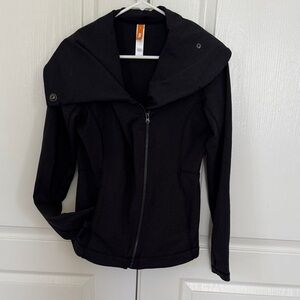 Lucy Black Hooded Zip Bomber Jacket